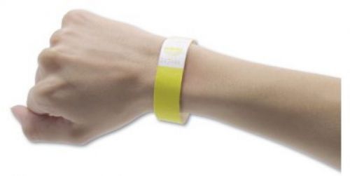 Advantus - Crowd Management Wristbands, Sequentially Numbered, Yellow -