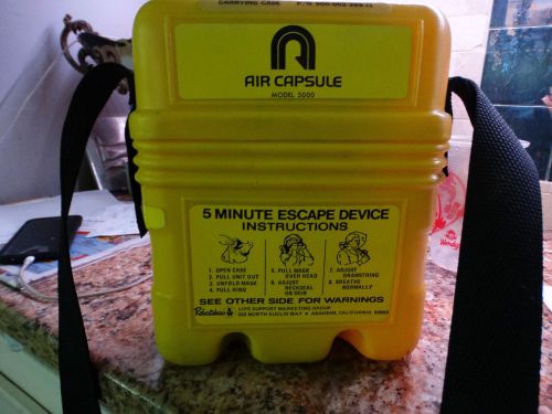Used Lear Siegler 5-Minute Compressed Air Capsule Escape Device,