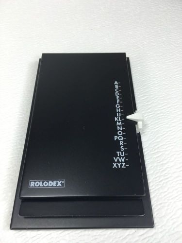 Vintage Rolodex Autodex Address Telephone Finder Pop Up Black AB100