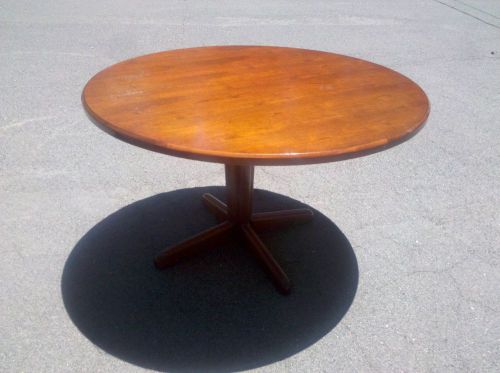 *42&#034; round conference/executive cherrywood table w/wood base we deliever localca for sale