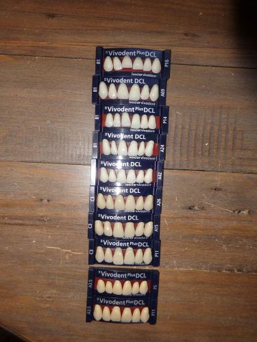 Ivoclar Vivadent Denture Teeth Lot 1 10 Anterior Cards Blueline Lab