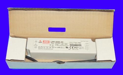 NEW Mean Well LPF-60D-30 Dimmable LED Power Supply 30V 2A 60W