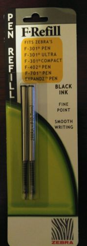 (3) Zebra Pen Refill-Black Ink 2pk