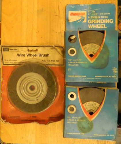 6&#034; grinding wheels lot of 3 for sale