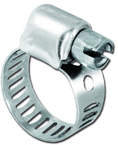 50 Pack Pro Tie SAE Size 4 Range 1/4 to 5/8 Mini Stainless Steel Hose Clamp