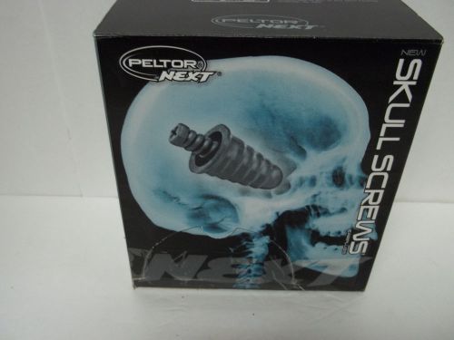 Brand New Peltor Next Skull Screw Earplugs, Individually Wrapped, 70 Set Pairs