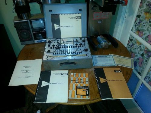 Eico 667 Tube tester w/ manuals and additional books