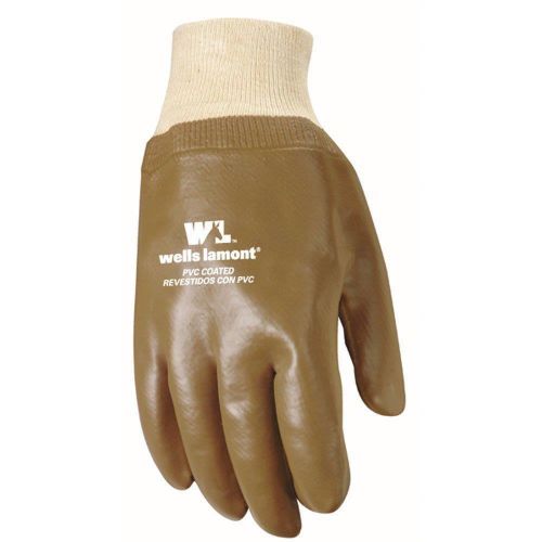 Wells lamont 180 pvc coated (liquid/chemical resistant) gloves-one size for sale