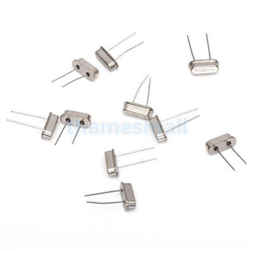 10pcs 2 pin length 0.5inch frequency 16mhz crystal oscillator hc-49s package dip for sale