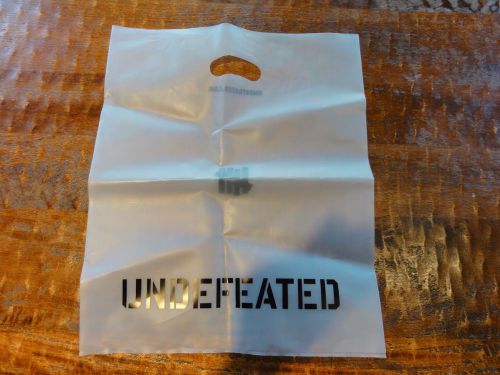 Undefeated Brand Heavy Duty Reusable Frosted Plastic Bag From Store