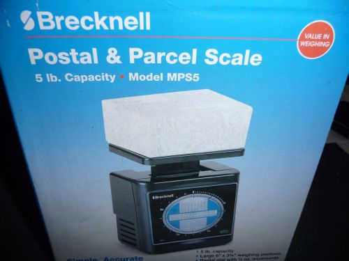 Brecknell postal &amp; parcel scale model# MPS5 5lb Capacity