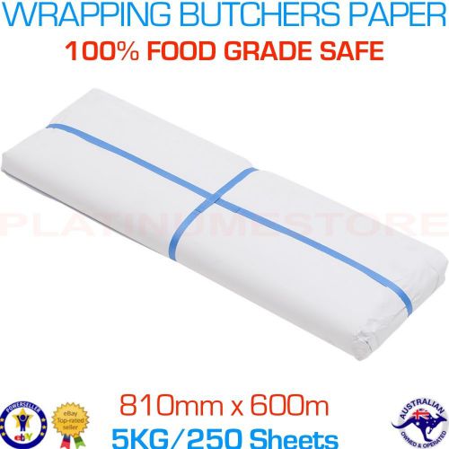 5kg Wrapping Packing Paper 600 x 810mm White Butchers 250 Sheets FREE Post