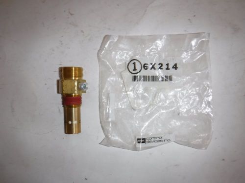 NEW Control Devices C7550-1EP Brass In-Tank Check Valve 6X214, 3/4&#034;x1/2&#034; (T)