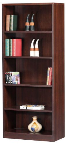 GOF GN series / Open Bookcase with Door, 5 shelf / Book Shelf, Walnut Color