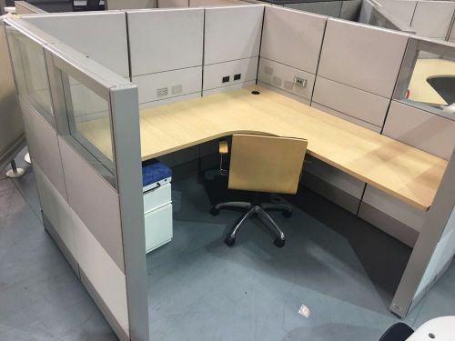 Herman Miller Ethospace Cubicles 54&#034; tall with GLASS 6&#039;x6&#039;, 4&#039;x2&#039; &amp; 120 Degree