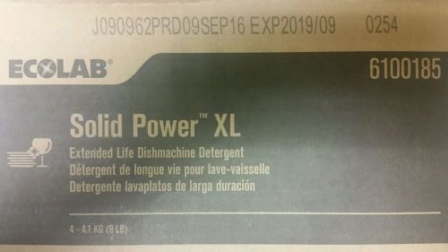 new box ecolab solid power xl 4 tubs