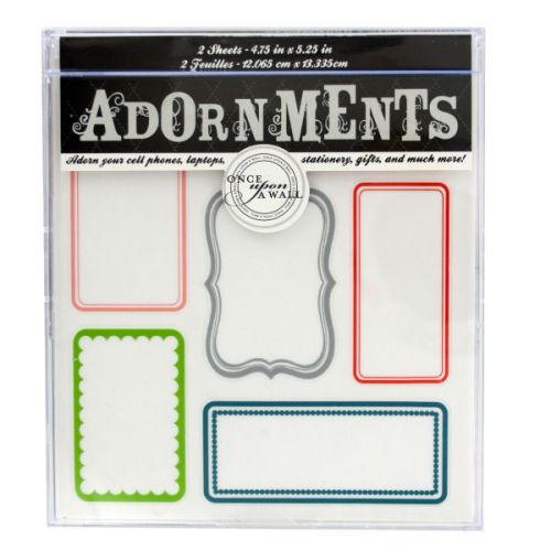 Blank Labels Craft Adornment Stickers 24 Pack