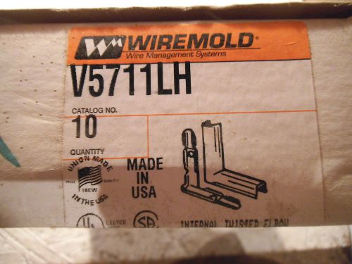 Wiremold raceway v5711lh twisted internal elbow - box of 10 - new for sale