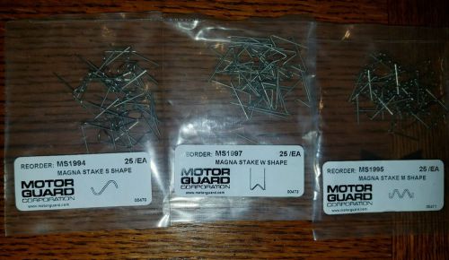 Motor Guard STAPLES NEW IN BAG, 25 EACH-MS1994,MS1997,MS1995.75 staples total