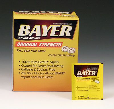 Bayer Aspirin Tablets in a Dispenser Box (325 mg) (50 Tabs; 2 Pills Per Tab)