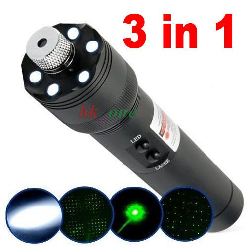3in1 astronomy high power green beam laser pointer pen+star cap+flashlight lazer for sale