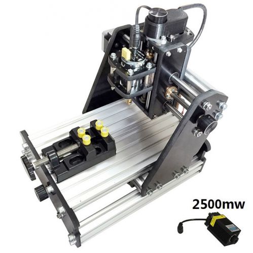 DIY 3-axis CNC mini engraving machine Marking Machine Plotter +2500mW laser head