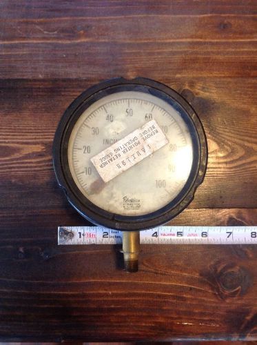 Robertshaw controls 6&#034; acragage pressure gauge 0-100 psi for sale