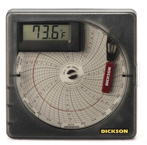 Dickson model sl4350 temperature chart recorder (uses 4&#034; round charts) for sale