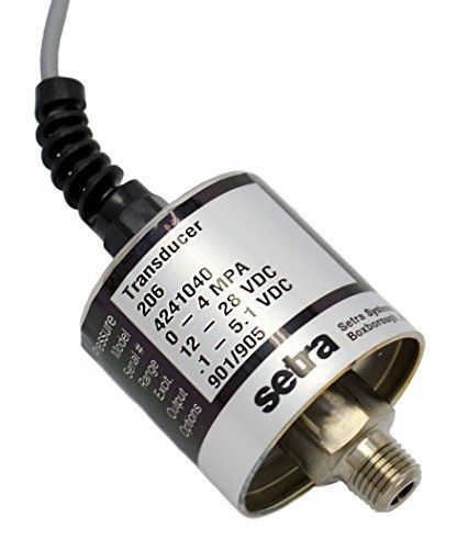 Setra systems 2061050pg2m11028nn  model 206 industrial pressure transducer, 0-50 for sale