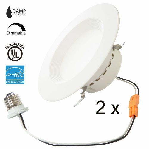 2pk dimmable downlight ceiling led recessed 11w/75w, energy star/ul listed, e26 for sale