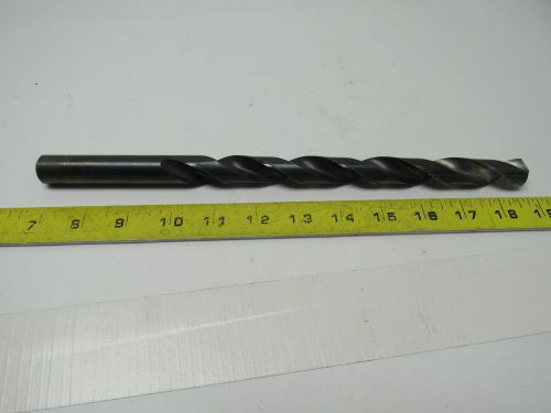23/32&#034; Extra Length HSS 12 OAL Straight Shank Drill Bit USA