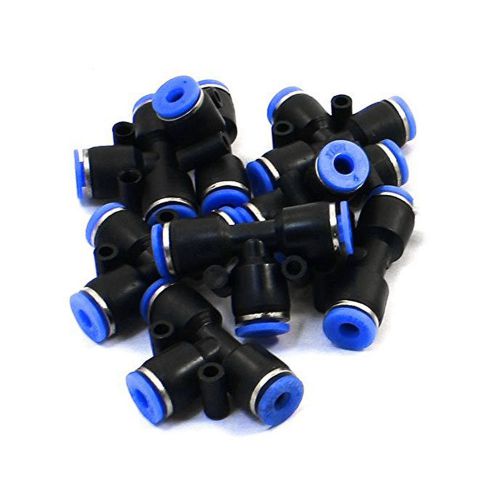 10Pcs 4mm to 4mm Connector Air Pneumatic T Style Quick Joint Fittings ZH