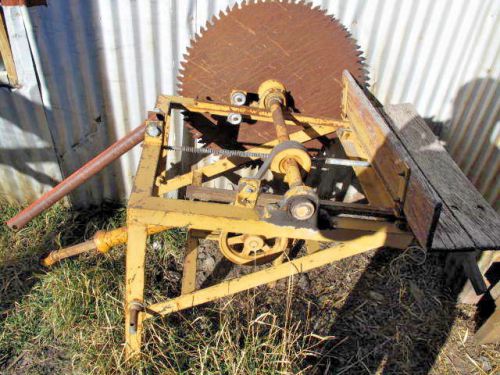 Antique Ford 8N 3 Point Saw PTO Tractor Cordwood Buzz Saw