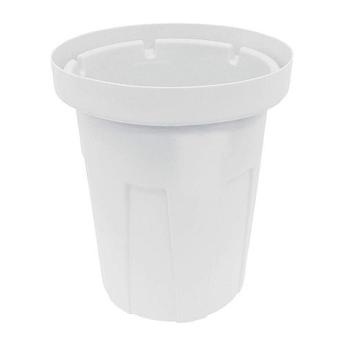 Food-grade waste container,tough guy-4ykg3,20gal.white,polyethylene new #pa# for sale