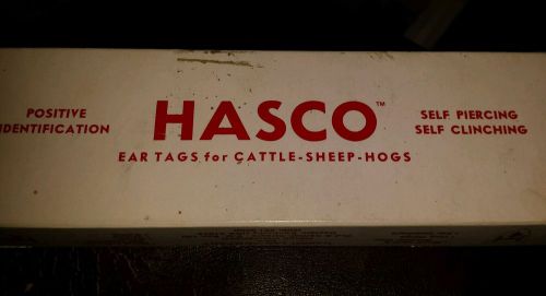 New HASCO 681 ~ 100  metal ear tags