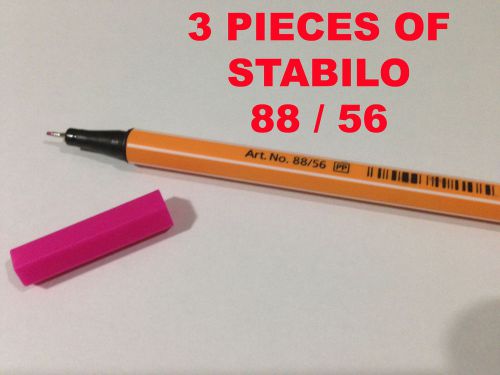 Stabilo 88 Series Pink Ink Point 88/56 with 0.4mm Fine Tip 3 Piece Set