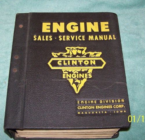 Clinton Engine sales,service manual 1950s to 1960s