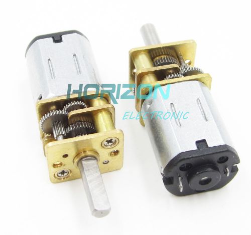 DC 12V 200RPM Micro Speed Reduction Gear Motor with Metal Gearbox Wheel Shaft