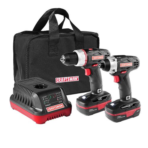 New mechanic craftsman c3 19.2v drill and impact driver combo kit garage kit for sale