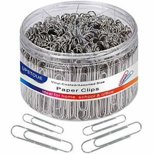 Paper Clips NonSkid, Medium and Jumbo Paper Clips (1.3 inch &amp; 2.0 inch),