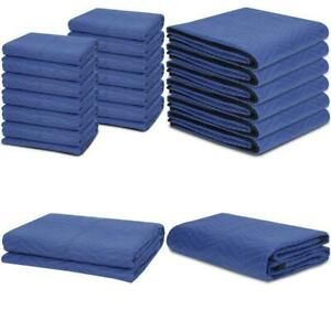 12 Moving Packing Blankets - 80 X 72 Inches (35 Lb/Dz) Heavy Duty Moving Pads Fo