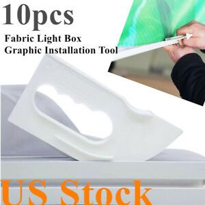 US Stock,10pcs/pack Light Box Fabric Graphic Installation Knife (Throwaway Type)