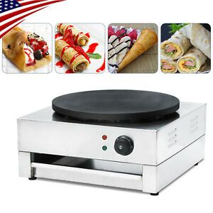 16&#034;Commercial Electric Crepe Maker Baking Pancake Machine Hotplate Non Stick HOT