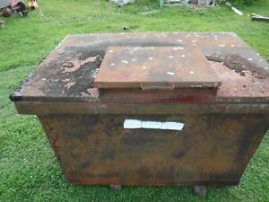 Vintage LARGE GREASE TRAP. 3&#039; x 3&#039; x 4&#039;+, (Its Tapered) Outside/Exterior Grease