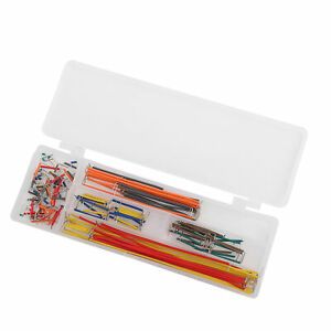 140pcs Breadboard Cable U Shape Solderless Breadboard Jumper Cable Wire Kit Box