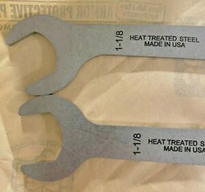 Hardened 1-1/8 Router wrenches Porter Cable 1@30, 1@10 degree Thin wrench
