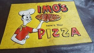 Vintage Imos Pizza Delivery Hot Bag Large  ST Louis Missouri Provel Cheese
