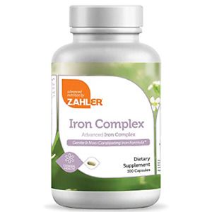 Zahlers Iron Complex, Complete Blood Building 100 Count (Pack of 1)
