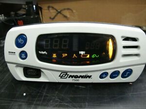 Nonin 7500 Portable Pulse Oximeter Incl AC Adapter- Free shipping