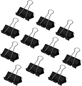 64 Pcs Small Binder Clips 1 Inch Width, Paper Clips Small for Office Durable